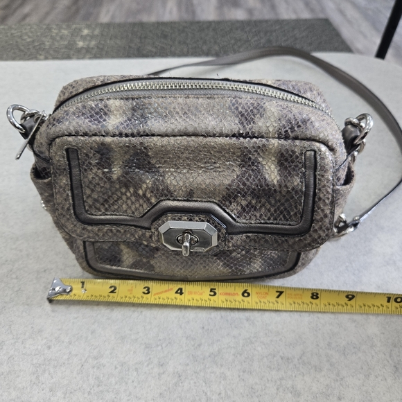 🐢 Coach F24849 Campbell Exotic Snakeskin Crossbody Bag - Picture 12 of 15